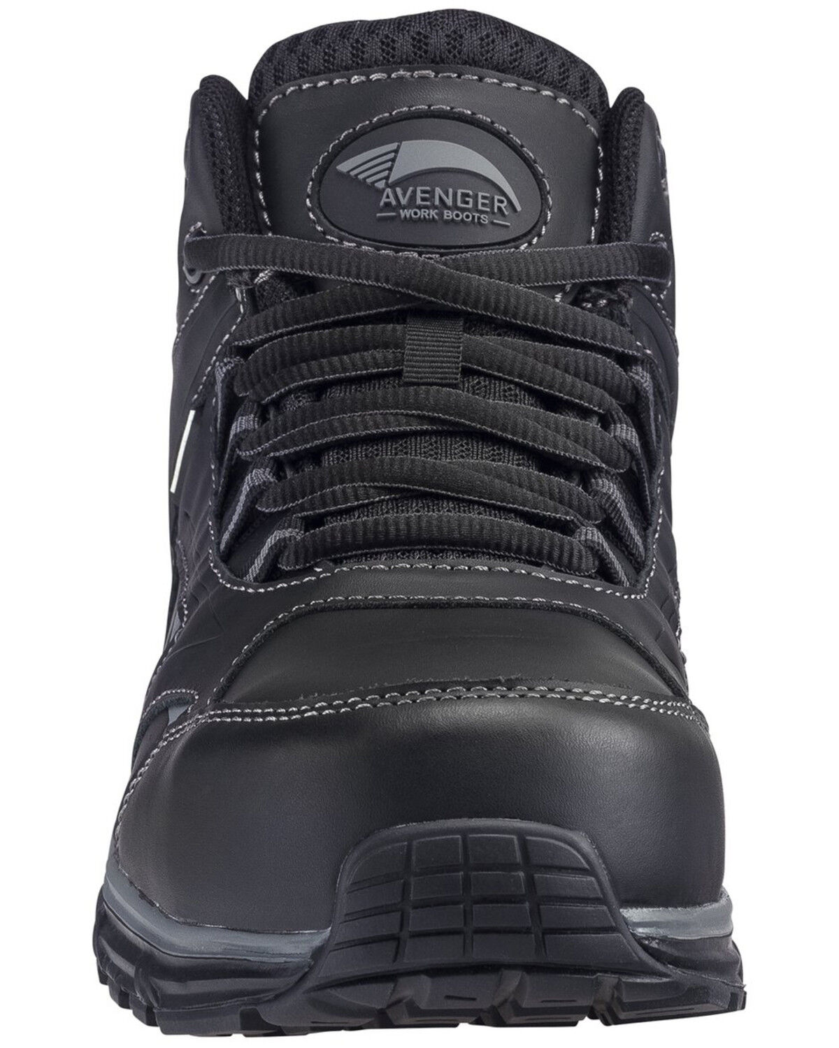 Image #5 - Avenger Men's Thresher Waterproof Work Shoes - Alloy Toe, Black, hi-res