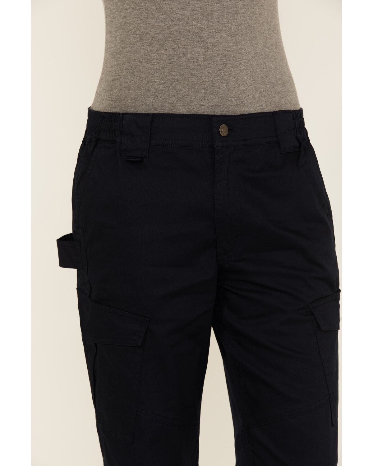 Image #2 - Lucky Brand Workwear Women's Twill Cargo Pants, Navy, hi-res