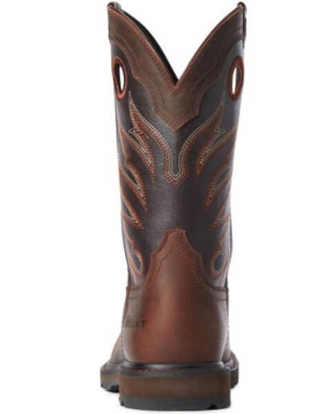 Image #4 - Ariat Men's Groundwork Western Work Boots - Steel Toe, Brown, hi-res