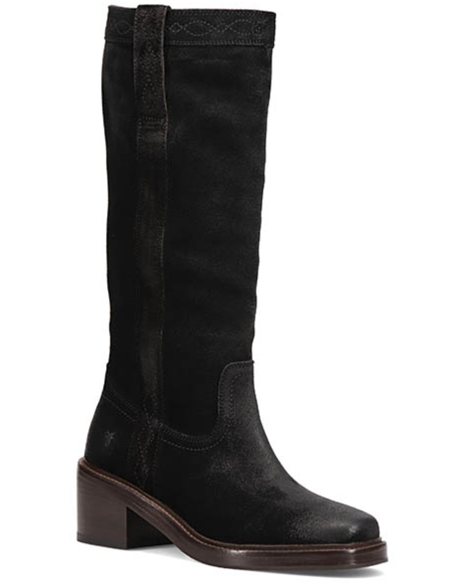 Frye black suede booties best sale
