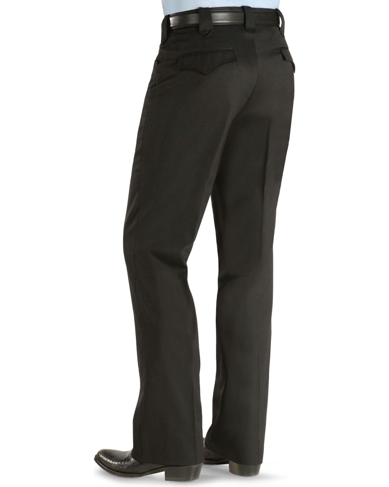 Image #1 - Circle S Men's Tuxedo Slacks - Big, Black, hi-res