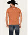 Image #4 - Rodeo Time Men's Just Ranchin' Short Sleeve Graphic T-Shirt, Rust Copper, hi-res