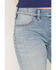 Image #2 - Shyanne Girls' Light Wash Lacey Bow Embroidered Flare Stretch Denim Jeans, Light Wash, hi-res