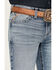 Image #2 - Ariat Men's M8 Baltimore Grizzly Light Wash Slim Stretch Jeans, Light Wash, hi-res