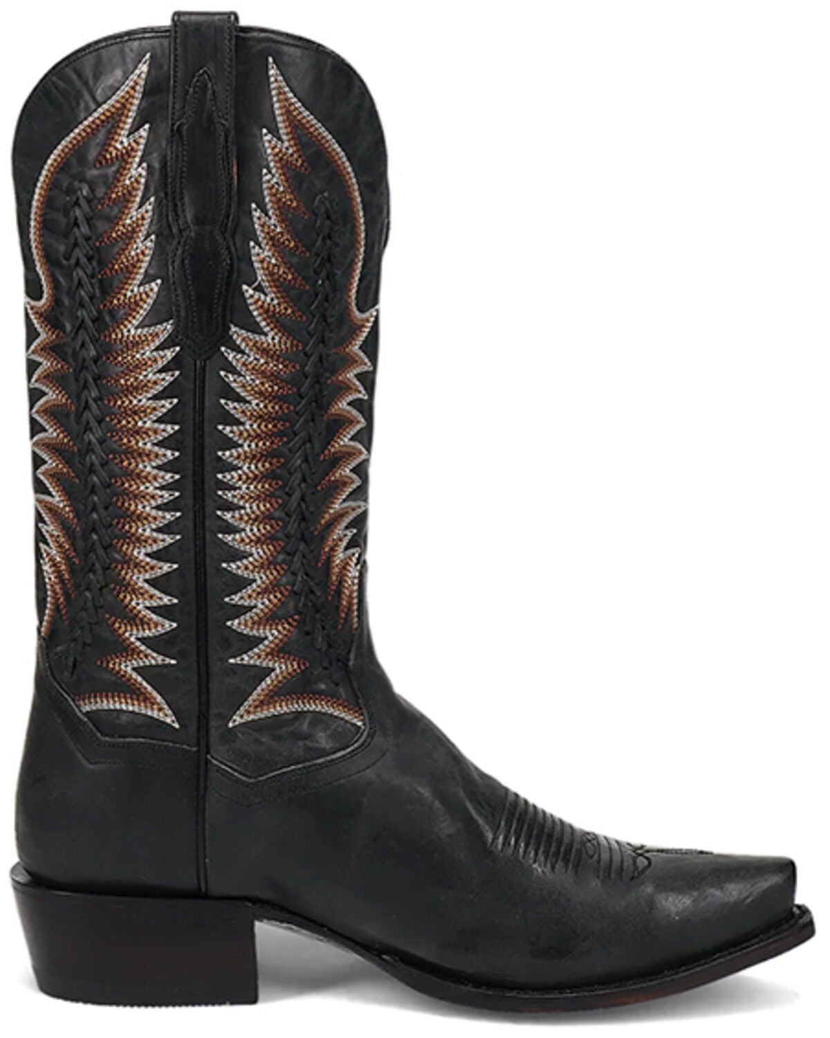 Image #2 - Dan Post Men's Rip Western Boots - Snip Toe, Black, hi-res