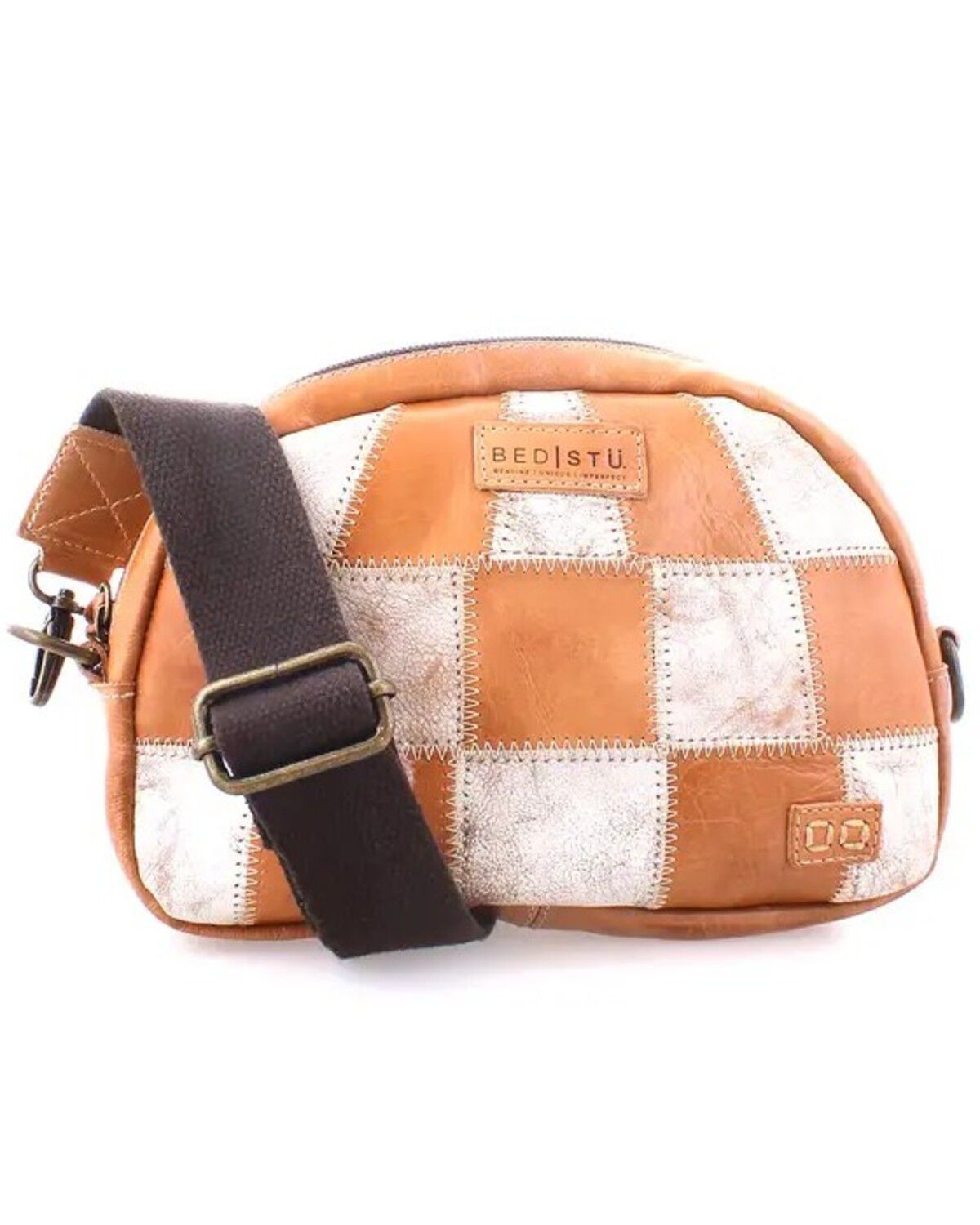 Image #1 - Bed Stu Women's Abundance Leather Crossbody Bag, Tan, hi-res