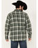 Image #4 - Dakota Grizzly Men's Ivan Plaid Print Sherpa Lined Flannel Shirt Jacket, Green, hi-res