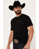 Image #2 - Howitzer Men's Never Fight Alone Short Sleeve Graphic T-Shirt, Black, hi-res