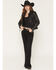 Image #3 - 7 For All Mankind Women's Salem High Rise Bootcut Stretch Denim Jeans, Black, hi-res
