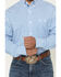 Image #3 - George Strait by Wrangler Men's Plaid Print Long Sleeve Button-Down Stretch Western Shirt, Blue, hi-res