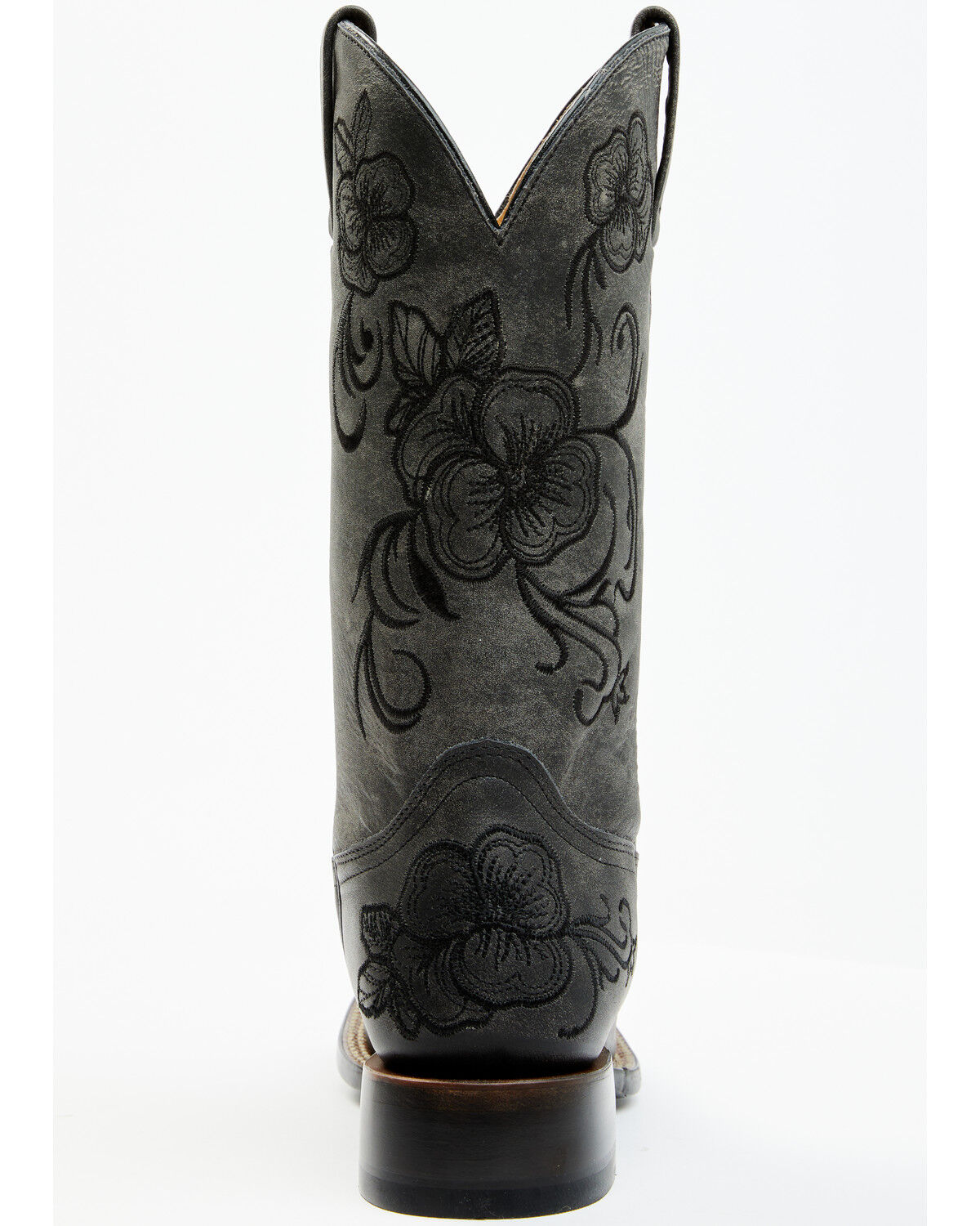 Image #5 - Shyanne Women's Lasy Western Boots - Broad Square Toe, Black, hi-res