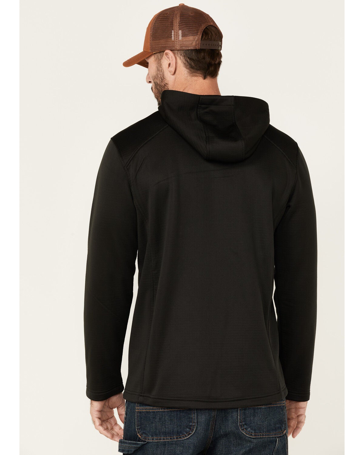Hawx Men's Black Merrick Grid Back Zip 