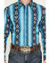 Image #3 - Wrangler Men's Checotah Southwestern Striped Long Sleeve Pearl Snap Western Shirt, Multi, hi-res