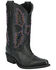 Image #1 - Smoky Mountain Little Girls' Sierra Western Boots - Snip Toe, Black, hi-res