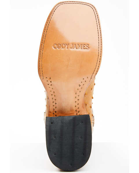 Image #7 - Cody James Men's Full-Quill Ostrich Exotic Western Boots - Broad Square Toe , Brown, hi-res