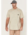 Image #1 - Hawx Men's Twill Short Sleeve Button-Down Work Shirt, Light Grey, hi-res