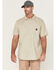 Image #1 - Hawx Men's Twill Short Sleeve Button-Down Work Shirt , Light Grey, hi-res
