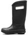 Image #3 - Bogs Boys' Plush Rain Boots - Round Toe, Black, hi-res