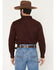 Image #4 - Blue Ranchwear Men's Ranch Life Solid Long Sleeve Snap Stretch Western Shirt, Burgundy, hi-res