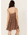 Image #4 - Cleo + Wolf Women's Beau Printed Mini Dress, Chocolate, hi-res