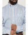 Image #3 - Wrangler Men's Plaid Print Long Sleeve Button-Down Western Shirt - Big, Blue, hi-res