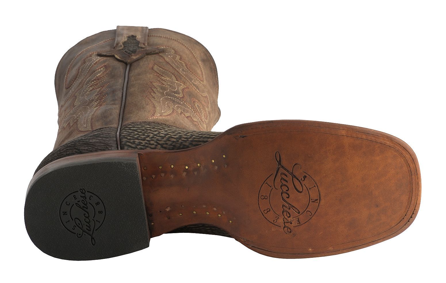 lucchese shark boots