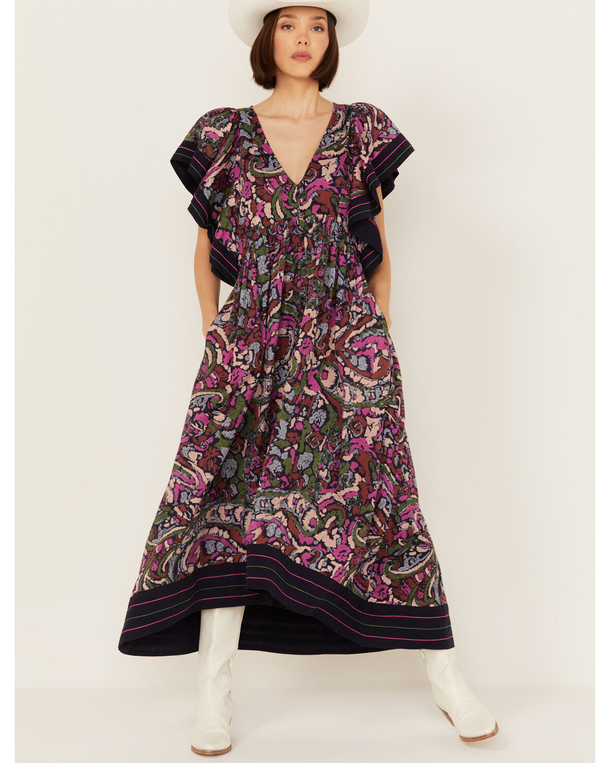 Image #1 - Cleobella Women's Carlotta Maxi Dress, Multi, hi-res