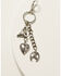 Image #2 - Shyanne Women's Heart Bull Horn Bag Charm, Silver, hi-res