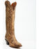 Image #1 - Dan Post Women's Triad Silvie Tall Western Boots - Snip Toe, Brown, hi-res