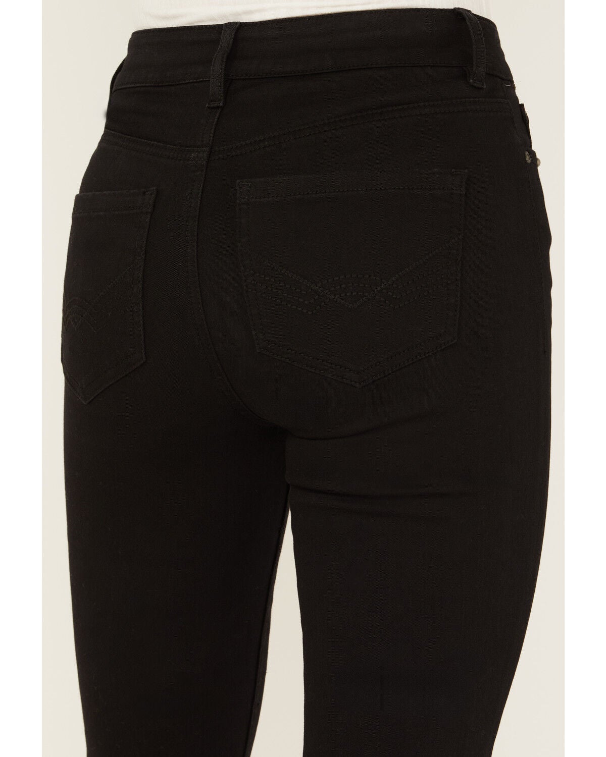 Image #4 - Idyllwind Women's Grove Western Pieced High Rise Gypsy Stretch Bootcut Jeans, Black, hi-res