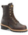 Image #1 - Carolina Women's Elm Logger Work Boots - Steel Toe, Dark Brown, hi-res