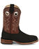 Image #2 - Justin Men's Big News Western Boots - Broad Square Toe, Black, hi-res
