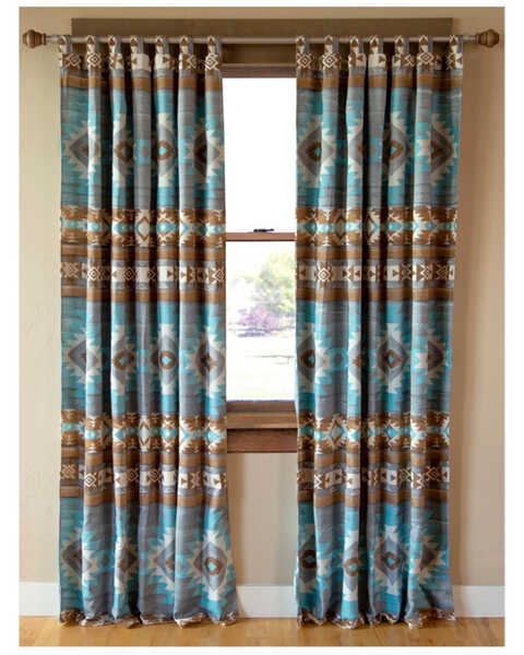 Image #1 - Carstens Mesa Daybreak Curtain Drapes, Blue, hi-res