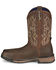 Image #3 - Tony Lama Men's Anchor Water Buffalo Pull On Western Work Boots - Composite Toe, Brown, hi-res