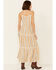Image #4 - Angie Women's Stripe Tiered Maxi Dress, Mustard, hi-res