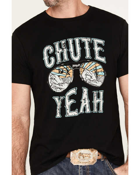 Image #3 - Rock & Roll Denim Men's Dale Brisby Chute Yeah Graphic Short Sleeve T-Shirt, Black, hi-res