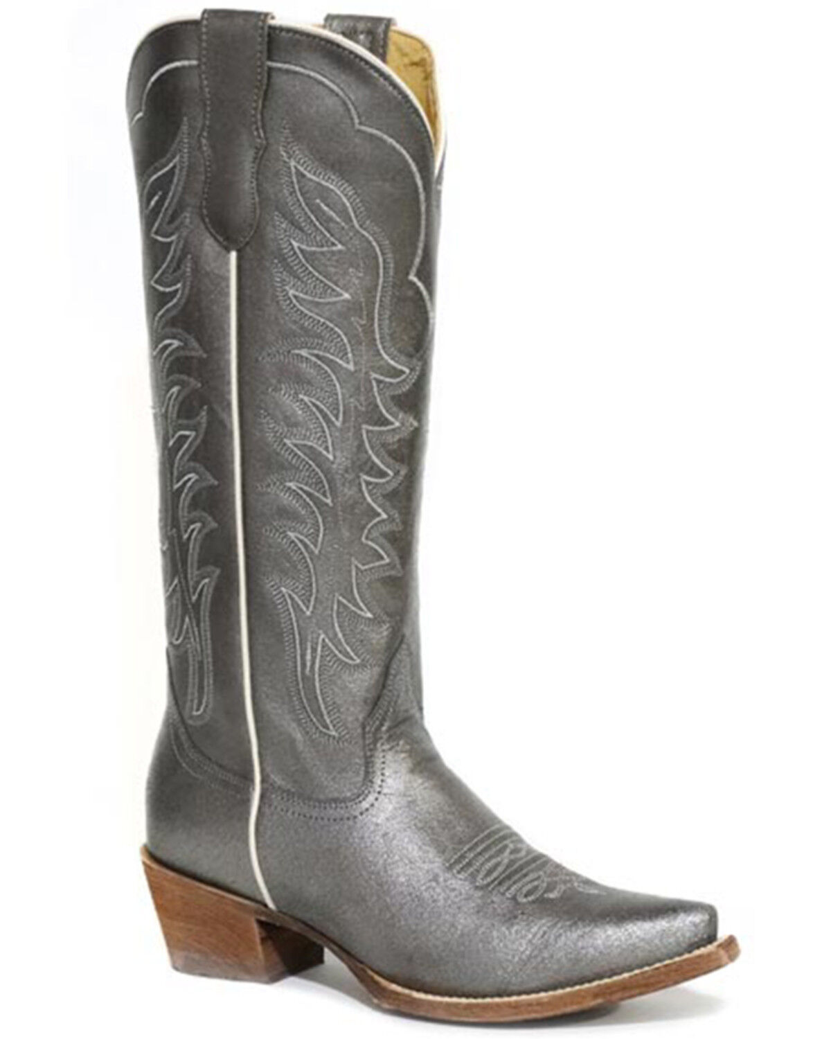 Image #1 - Roper Women's Layla Tall Western Boots - Snip Toe, Grey, hi-res
