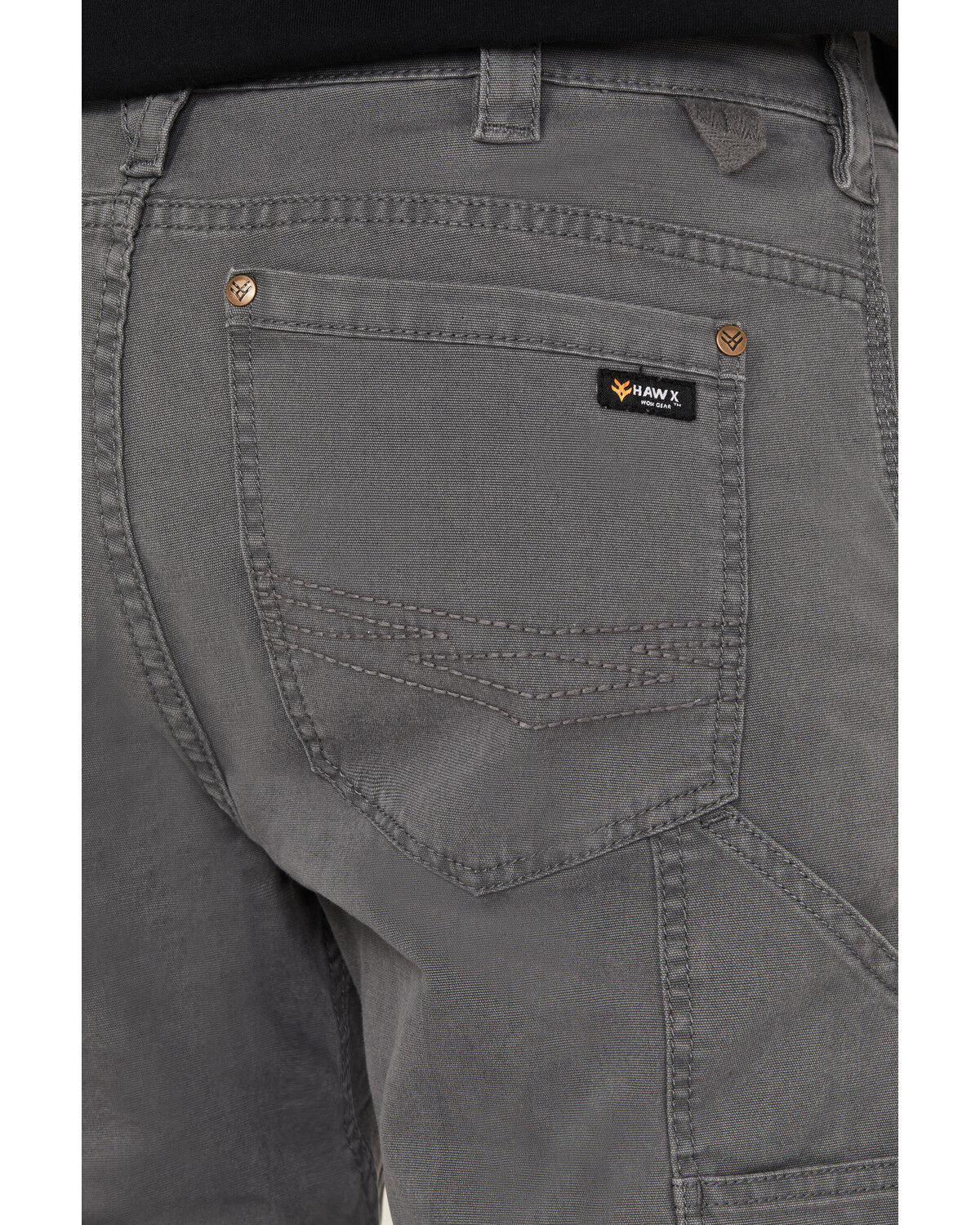 Image #4 - Hawx Men's Tillman Weathered Duck Work Pants, Charcoal, hi-res