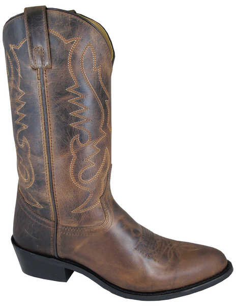 Image #1 - Smoky Mountain Men's Denver Western Boots - Medium Toe, Brown, hi-res