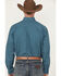 Image #4 - Cinch Men's Geo Print Long Sleeve Button-Down Western Shirt, Blue, hi-res