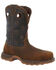 Image #1 - Durango Men's Maverick Waterproof Western Work Boots - Composite Toe, Brown, hi-res