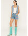 Image #1 - Wrangler X Lainey Wilson Women's Medium Wash High Rise Cowboy Embroidered Denim Shorts, Medium Wash, hi-res