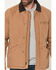 Image #3 - Hawx Men's Sherpa Lined Duck Canvas Jacket, Tan, hi-res