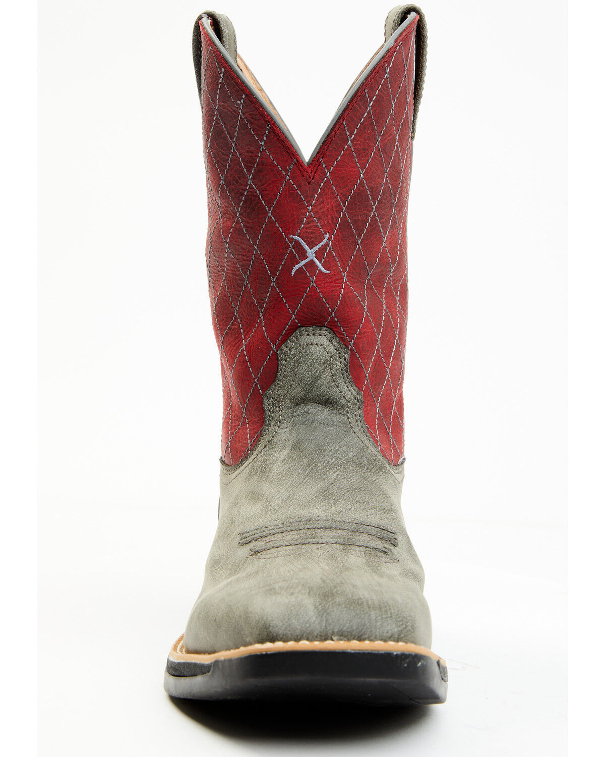 Image #4 - Twisted X Men's Tech X Performance Western Boot - Broad Square Toe, Red, hi-res