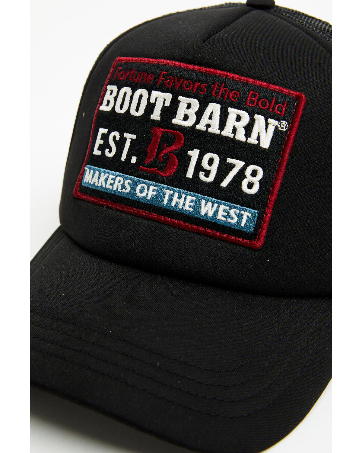 Image #2 - Boot Barn Logo Embroidered Ball Cap, Black, hi-res