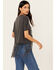 Image #4 - Blended Women's Drinks Well With Others Fringe Graphic Tee, Black, hi-res