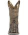 Image #4 - Smoky Mountain Boys' Gator Western Boots - Broad Square Toe, Black/brown, hi-res