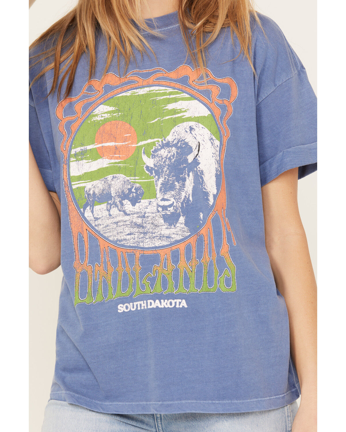Image #3 - Girl Dangerous Women's Badlands Buffalo Boyfriend Graphic Tee, , hi-res