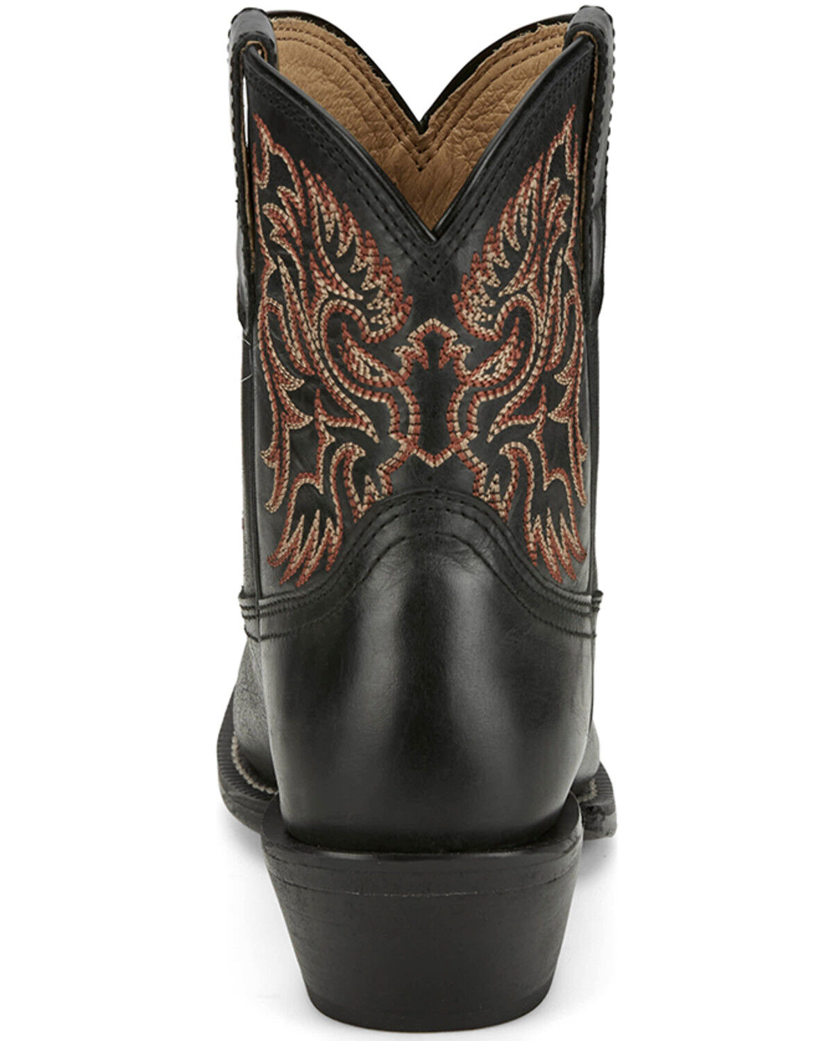 Image #5 - Justin Vintage Women's Isabella Western Booties - Snip Toe, Black, hi-res