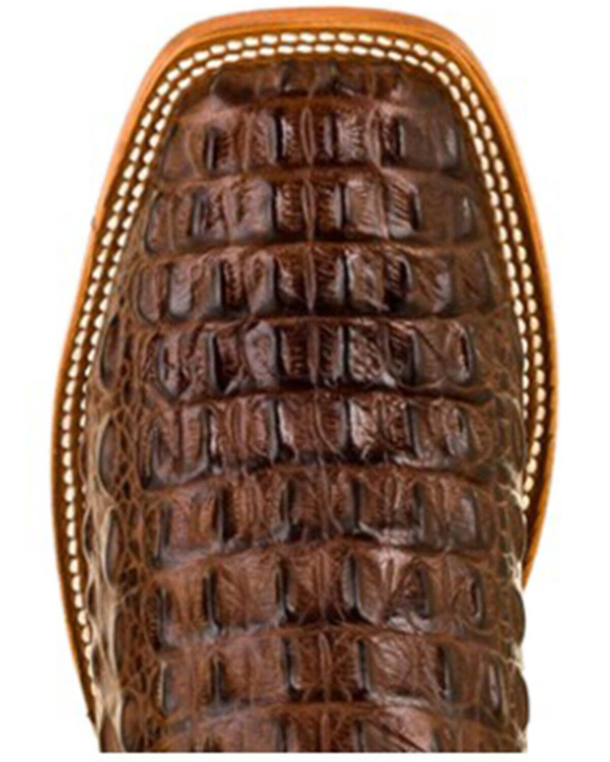 Image #5 - Horse Power Boys' Anderson Crocodile Print Western Boots - Square Toe, Chocolate, hi-res